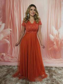 Grife Velasco Women Party Dresses - 亮橙色 - 查看 6