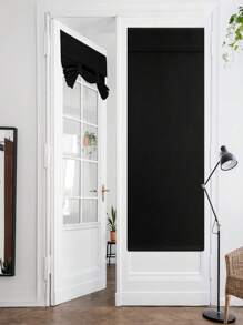 1pc Bedroom Curtain Blocks 99% Of Light, Hook And Loop Design, No Drilling Required, Easy Installation, Room Divider Blackout Curtain