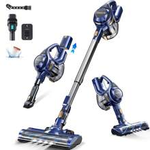 Qikcln VC05 Cordless Vacuum Cleaner With 23Kpa And 30Mins Runtime, 1.3L Large Capacity For Pet Hair Hardwood Carpet - Màu xanh lam - Xem 2