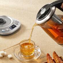 Smart Glass Tea Kettle, Variable Temperature Kettle, 2200W Tea Pot With 6 Temperature Control Presets, 2 Hours Keep Warm, 1.7 Liter Electric Kettles With Removable Tea Infuser - UK Plug(220-240V) - View 7