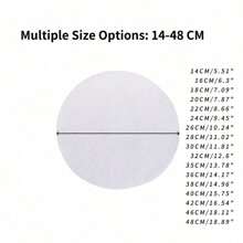 1pc 14cm-60cm Reusable Silicone Non-Stick Steam Cloth Set Steaming Pad For Cooking