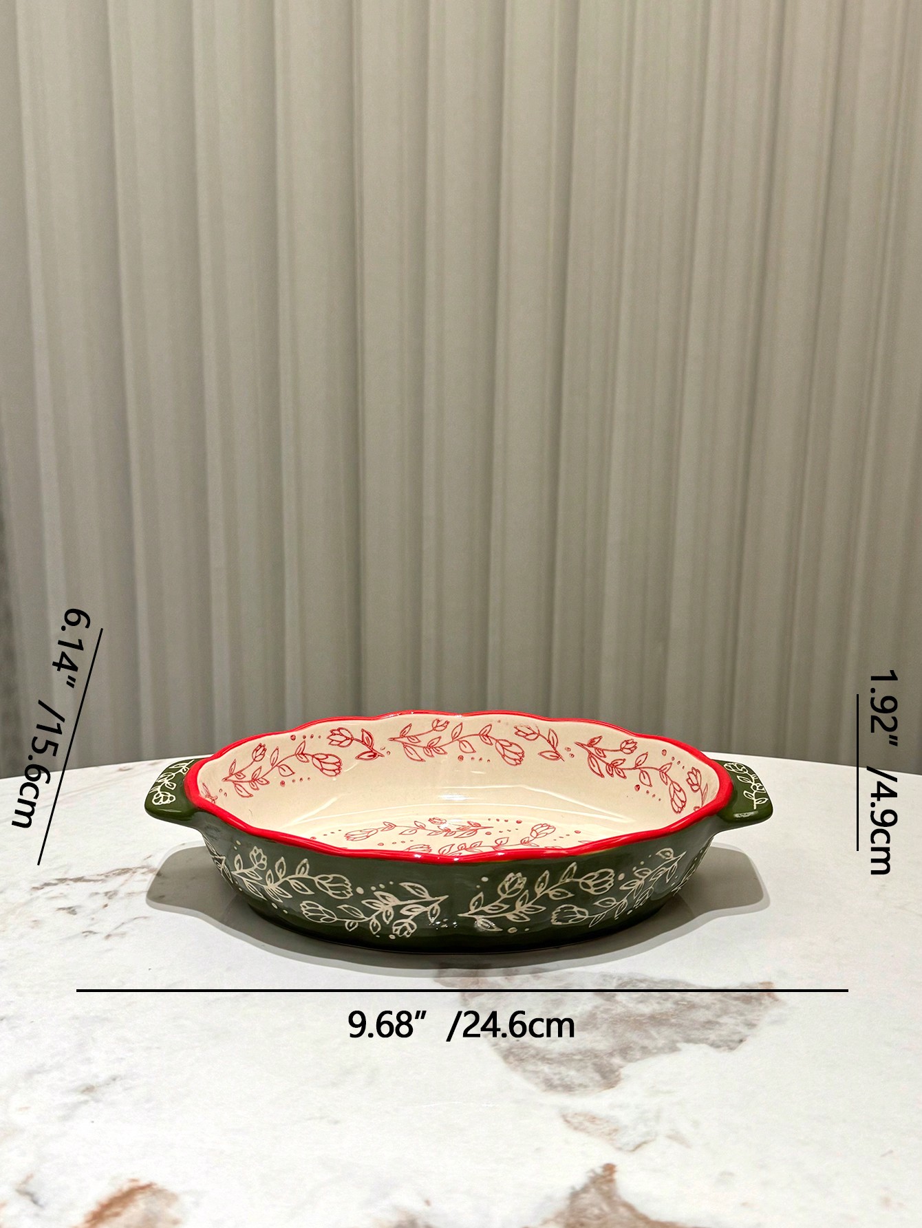 طقم أواني خزفية مطلية يدويًا بطراز قديم، أدوات طهي...