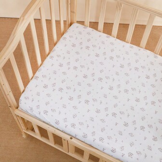 1 件婴儿床床单和床垫罩，中性透气婴儿床床单，超柔软超细纤维，适用于标准婴儿床或迷你婴儿床