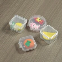 PP Storage Box For Small Items, Fishing Hooks & Tackle, Portable Earplug & Earrings Dust-Proof Display Plastic Case