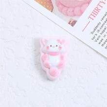 Set de 7 imanes de nevera con diseño de galletas rellenas de gatitos aleatorios, pegatinas decorativas para la cocina