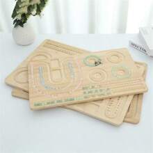 1PC Wooden Bracelet Necklace Design Plate, Multi Grid DIY Bracelet Necklace Plate, Craft Jewelry Dashboard, Bead Tray, Weaving Assistant, Bead String Handmade Plate