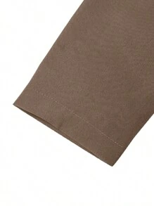 ZANZEA Fashion Women Round Neck High Waist Pleated Loose Swing Holiday Party Maxi Long Dress - Màu Khaki - Xem 8