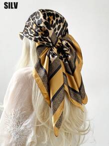 1 件 90 厘米佩斯利图案方形围巾，可作为头巾、头巾或头巾日常使用，头巾、发带、头带非常适合装扮您的外观 - 彩色 - 查看 36