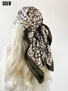 1 件 90 厘米佩斯利图案方形围巾，可作为头巾、头巾或头巾日常使用，头巾、发带、头带非常适合装扮您的外观 - 彩色 - 查看 34