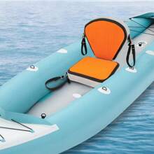 HOHOBLA Kayak Seats Portable Thicken Seat Cushion For Kayak Padded Kayak Seat W/Back Support Adjustable Strap, For Kayaking Canoeing Drifting Rafting Fishing (Orange) - Orange - View 2