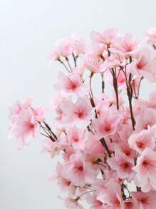 1 件栩栩如生的人造粉色和白色樱花花，婚礼派对家居装饰 - 彩色 - 查看 8