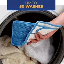 1/2pcs Detachable Replacement Pads For Flat Mop, Durable Washable Mop Pads, Dust Mop Heads, Soft Mop Refill Heads, Super Absorbent And Easy To Clean, Cleaning Supplies, Cleaning Tools, Essential For Back To School