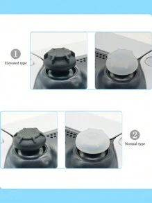 1set PS5 Controller Cover + 6pcs Joystick Caps, Water Transfer Designed, Anti-Slip, Anti-Scratch, Sweat-Proof, Enhanced Grip, Bottom Large Opening For Charging Base Charging