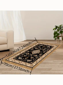 1pc Rectangular Crystal Velvet Carpet, Arabic , Indoor Decorative Rug, Multi-Size Multi-Purpose, Traditional Design, Suitable For Indoor Use - Multicolor - View 13