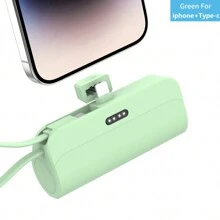 Caricabatterie portatile mini YLYP, 5000mAh, power bank ultra compatto per viaggi, batteria ricaricabile senza fili, compatibile con 14/14Pro/13/12/11/X/8/7/6 Plus e Android Galaxy