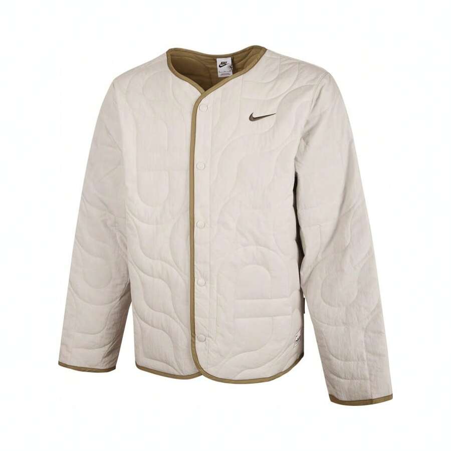 Nike 2025 男士 AS M NSW CNY PADDED JKT 轻便冬季夹克，休闲时尚，适合日常穿着 - 灰色 - 查看 1