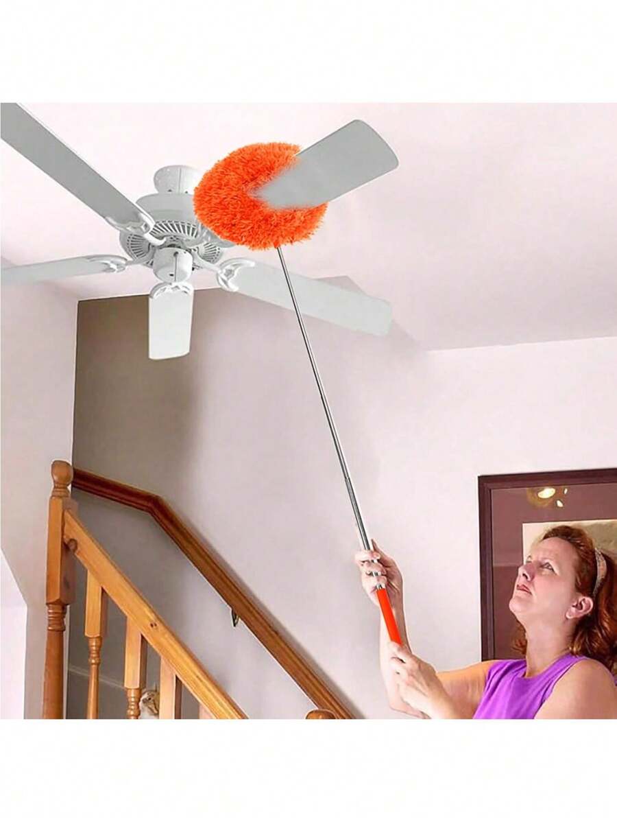 Retractable Duster Cleaner Suitable For Cleaning Crevices, Fan Dusting, Reusable Multi-Functional Dust Wand For Whole House Cleaning, Tools For Men - Multicolor - View 1