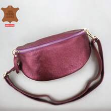 Marsupi da donna, in pelle metallizzata, borsa a vita in pelle, borsa con cerniera da donna, nuova borsa a tracolla, casual, piccola, borsa a spalla monocolore, semplice e versatile, pratica e personalità borsa a tracolla