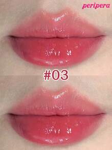 Peripera K-Beauty Ink Mood Glowy Tint, Water Bare Tint, Mirror Watery Lip Gloss, Glass Lip Gloss, Plumping, Natural Hydrating, Lightweight, Brightening, Long-Lasting Color, Comfortable Non-Sticky Wear, Suitable For Mask-Wearing, No White Cast, K-Beauty, Korean Cosmetics - #003 Rose In Mind - 查看 2