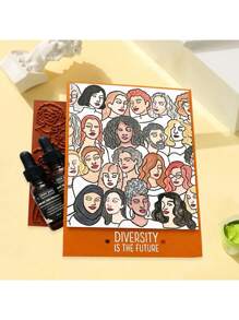 WUPARRSS 1 件全新创意手工 DIY 金属切割模具，带有不同人物的方形背景，采用优质碳钢压花切割模具纸板制成，适用于剪贴簿、相册框架、卡片、信封、邀请函