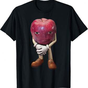 Me Asf Apple Funny Apple With Face Meme Wapple T-Shirt