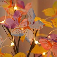 1pc Elegant LED Simulated Butterfly Desk Lamp, Romantic Decor Light, USB/Battery Powered Plastic Tabletop Lamp, Suitable For Valentine's Day, Wedding, Housewarming, Birthday, Holiday, Events, Home And Office - All Seasons