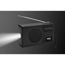 Bocina Radio Portátil Con Linterna Bluetooth Usb Fm Solar - Negro - Ver 3