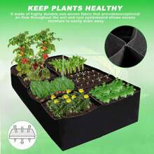 Sac de plantation, sac de plantation en feutre, sac de plantation de légumes, sac de pot de fleurs, sac de pépinière de balcon, outils de pépinière, utilisation du sol