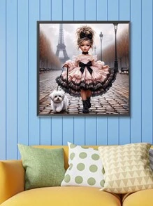 1 pieza Kit de Arte de Diamante DIY, Decoraciones de Pintura de Rhinestone, Regalo para Niñas Pequeñas, Principiantes Adultos Bordado de Diamante Mosaico, Adecuado para Decoración de Pared del Hogar y Habitación