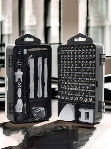 Zestaw precyzyjnych śrubokrętów, zestaw narzędzi do naprawy elektroniki, bity do 'a, komputera, PC, laptopa, telefonu, tabletu, majsterkowania domowego, konsol do gier, okularów, zegarka, dzwonka do drzwi, 115 w 1