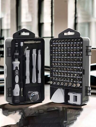 Precision Screwdriver Set, Electronics Repair Tool Kit Bit For IPhone, Computer, PC, Laptop, Phone, Tablet, Home DIY, Game Consoles, Glasses, Watch, Doorbell, 115 In 1