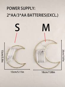 1 pièce Lampe suspendue décorative de lune, simple lustre en fer pour décoration intérieure, convient pour l'éclairage décoratif à la maison lors de festivals comme le Ramadan, les vacances, les scénographies, les maisons, les jardins, le camping, les rassemblements, les mariages et les décorations romantiques dans les cours