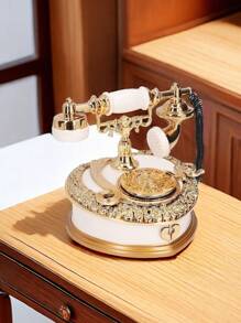 1 pieza Caja de música de teléfono vintage, Caja musical creativa como regalo, Decoración del hogar, Regalo de pareja, Regalo de cumpleaños, Regalo del Día de la Madre, Regalo de graduación (Blanco) - Multicolor - Ver 7