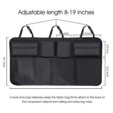 1pc Car Trunk Car Organisers Backseat Hanging Car Organizer With 8 Large Storage Bags Trunk Organizer For SUV Truck Space Saving Accessories