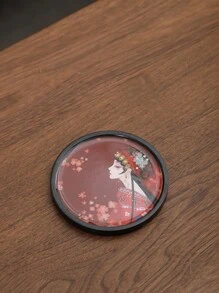 Chinese Style Cup Coasters With Chinese Opera Characters And Dunhuang Flying Fairy Goddess Creative Coasters For Teacups And Tabletops - Multicolor - View 5