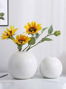 1pc/3pcs Round Vase Ornament Ins Nordic Round Vase Modern Simple Round Vase Decoration Ornament Round Vase Dry Flower Desktop Home Entrance Flower Arrangement Decoration Flower