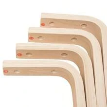Set Of 8 Stacking Wooden Stools Stackable Stools Modern Stackable Round Stools - 1 - View 8