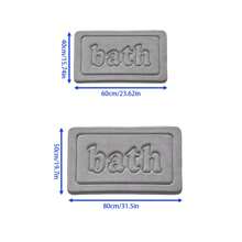 1pc Bath Memory Foam Flannel Bathroom Floor Mat, Non-Slip Absorbent Bath Mat Rug Home Bathroom Decor Floor Carpet Outdoor Rug Door Mat Fall Decor Bathroom Accessories Back To School