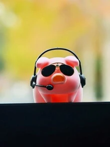 Cartoon Pig Car Pendant Rearview Mirror Decor