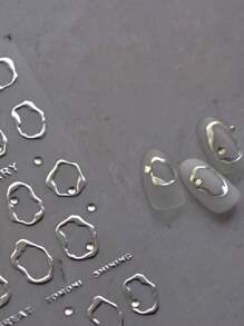 1 pezzo 5D Silver Line French Style Nail Art Stickers 5D Embossed Crystal Diamond Nail Sticker Art Decal Design Gem Press On Nail Wraps Decals Manicure Decoration Accessories DIYadesivi unghie
stickers unghie
adesiv nail art adesivi unghie
stickers unghie
adesiv nail art