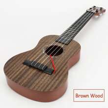 21-Inch (54cm) Ukulele For Beginners, Entry-Level Musical Instrument, Realistic Guitar-Like Playable Toy, Practice Music Starter Kit, Suitable As Gift, Various Wood Grain Options - Multicolor - View 13