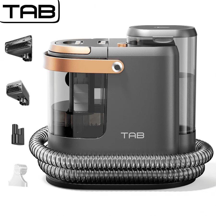 IsEasy Máquina limpiadora de alfombras TAB, máquina limpiadora de manchas de tapicería portátil de 18 KPa, potente quitamanchas profundas, limpiador profundo para mascotas, muebles, escaleras, asientos de automóvil y sofás, autolimpiante, R3 - M - Ver 1