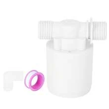 Válvula de bola flotante incorporada en el tanque de entrada automática de control de nivel de agua de plástico G1/2in - Blanco - Ver 2