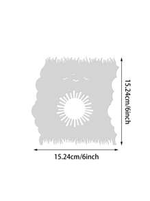 WUPARRSS 1 件全新创意手工 DIY 金属切割模具，带有不同人物的方形背景，采用优质碳钢压花切割模具纸板制成，适用于剪贴簿、相册框架、卡片、信封、邀请函