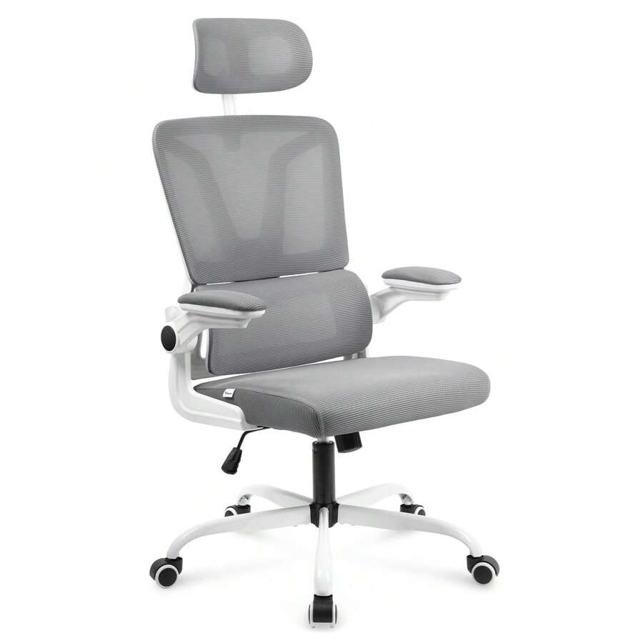 WIGSELBL Sedia da ufficio con gambe incrociate senza braccioli ampia sedia da scrivania senza ruote, sedia girevole moderna sedia da scrivania per casa ufficio sedia regolabile in pelle elegante sedia