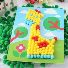 50 pièces/paquet, 1/1,5/2/2,5/3cm Pompons de couleur bonbon, haute élasticité - pour l'artisanat DIY, pompons colorés, cadeaux de fêtes, accessoires de cheveux, vêtements, rideaux, décorations de porte, art textile doux pour la décoration murale de la maison, décorations de fête