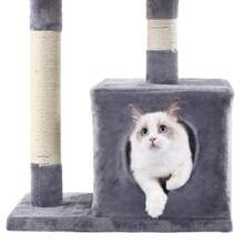 GRANDMA SHARK Cat Tree Tower, Cat Condos With Sisal Scratching Posts, Cat Play House And Rest Place - 50L x 30W x 85H centimetres - 查看 5