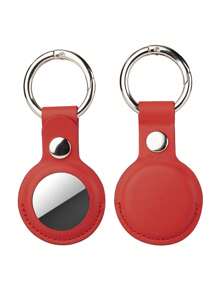 Personalized AirTag Holder, Custom AirTag Keychain, Vegan Leather AirTag Keychain, Custom AirTag Case, Connected Gift For Men, Couple Gift - Multicolor - View 14