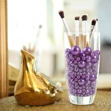 漂浮式花瓶點綴物,160顆無孔花瓶填充物,圓形光澤拋光珠子,用於桌面分散,婚禮派對,專輯裝飾,8/10/20mm - 白色 - 查看 9