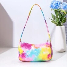 1 pieza Bolso Baguette bandolera de color brillante para niñas, bolso de axila, adecuado para uso diario, mejor opción de regalo
